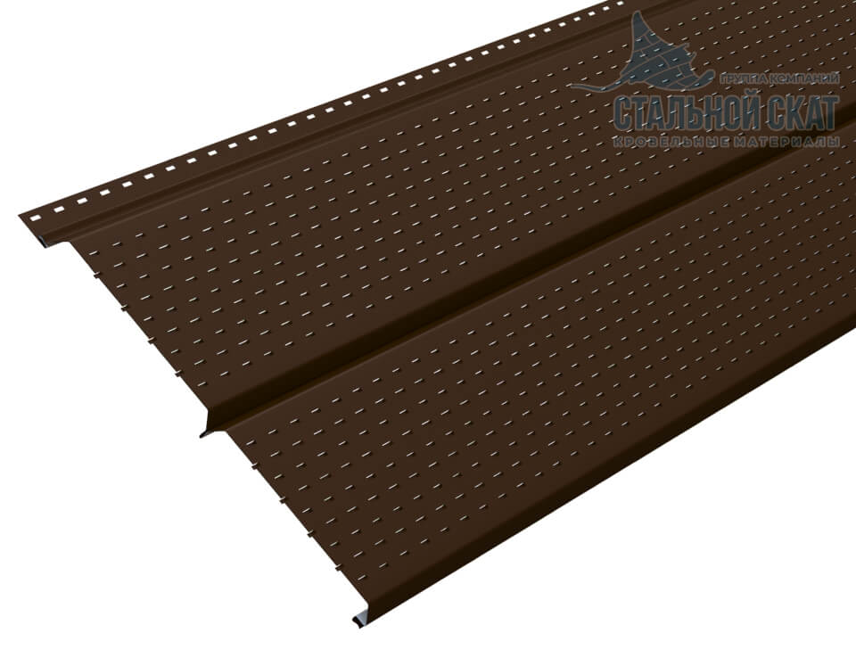 Софит перфор. Lбрус-XL-14х335 (VALORI-20-Brown-0.5) в Краснознаменске