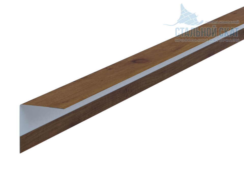 Фото: Планка угла наружного 30х30х3000 (ECOSTEEL_T-12-Дуб-0.45) в Краснознаменске