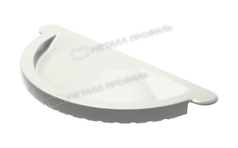 Заглушка желоба Foramina PUR D125 (PUR_Д-01-9010\9010-0.6)