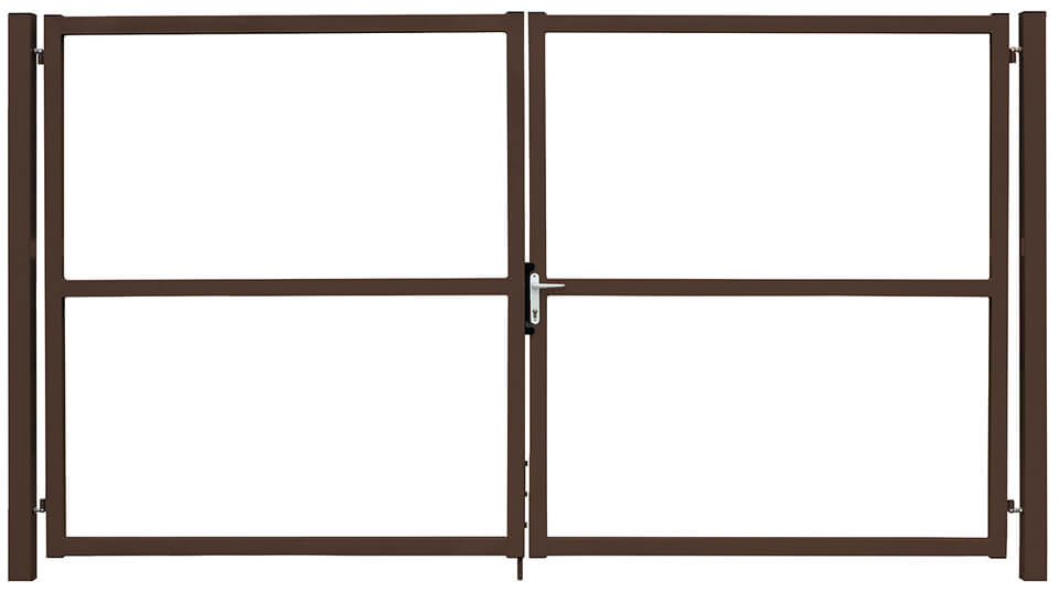 Ворота Colority цинк с замком 1,5х3,5 RR 32