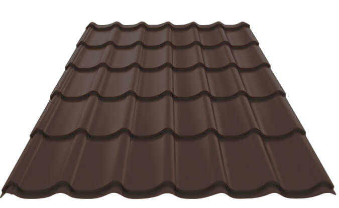 Металлочерепица МП Ламонтерра-XL (PURMAN-20-8017-0.5)