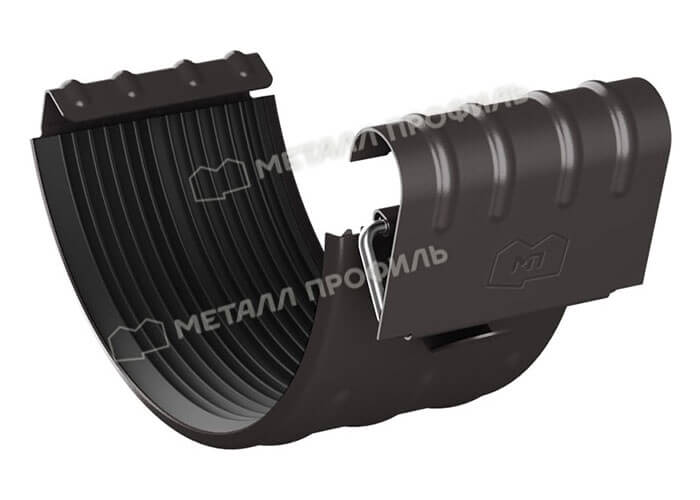 Соединитель желоба D125 Foramina Freeze (FRZ_D-01-Темный Брауни\Темный Брауни-0.6)