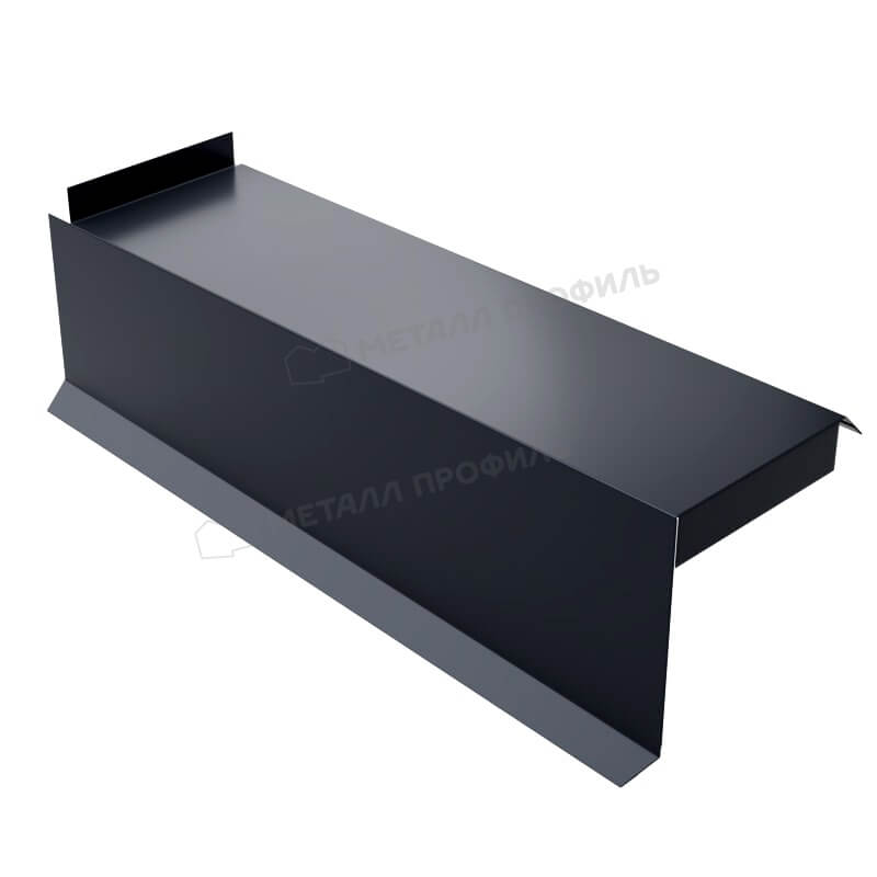Планка сегментная торцевая левая 350 мм (VALORI-20-Темный Сланец-0.5)