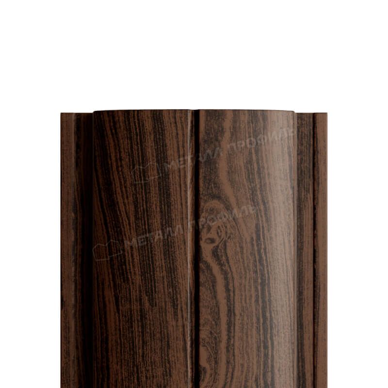 Штакетник металлический МП ELLIPSE-T 19х126 Двусторонний (ECOSTEEL_МА_Д-12-Античный Дуб-0.45).